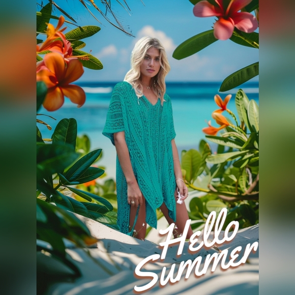 Other - ✨️Last Chance Sale✨️Available Until 7/20. Green Hollow-out Cover-up